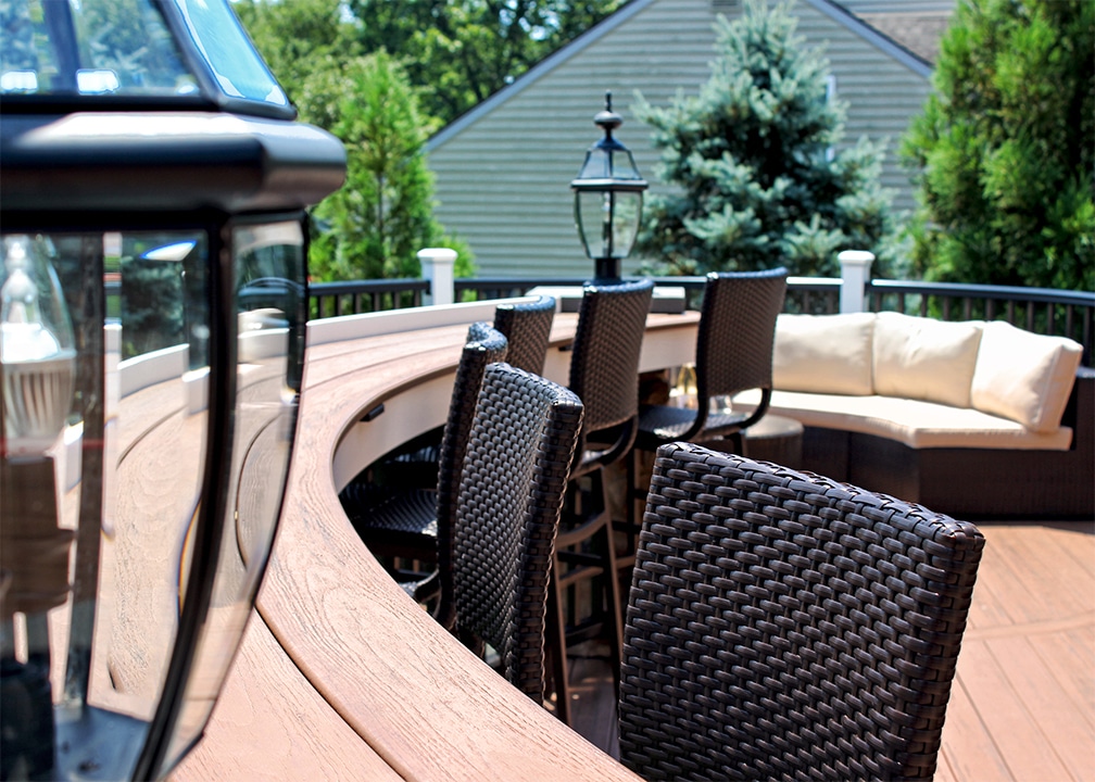 deck railing used for drinks drink rail on deck