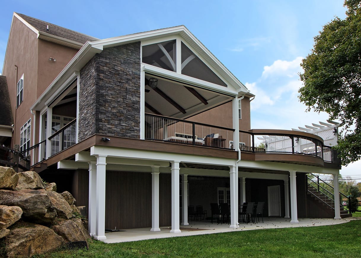covered back porch with elevated location elevated deck with covered back porch