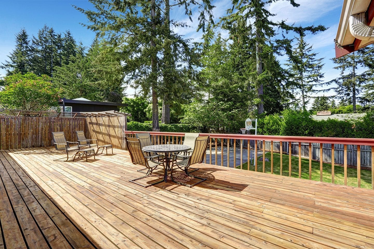 traditional wooden deck wooden decking