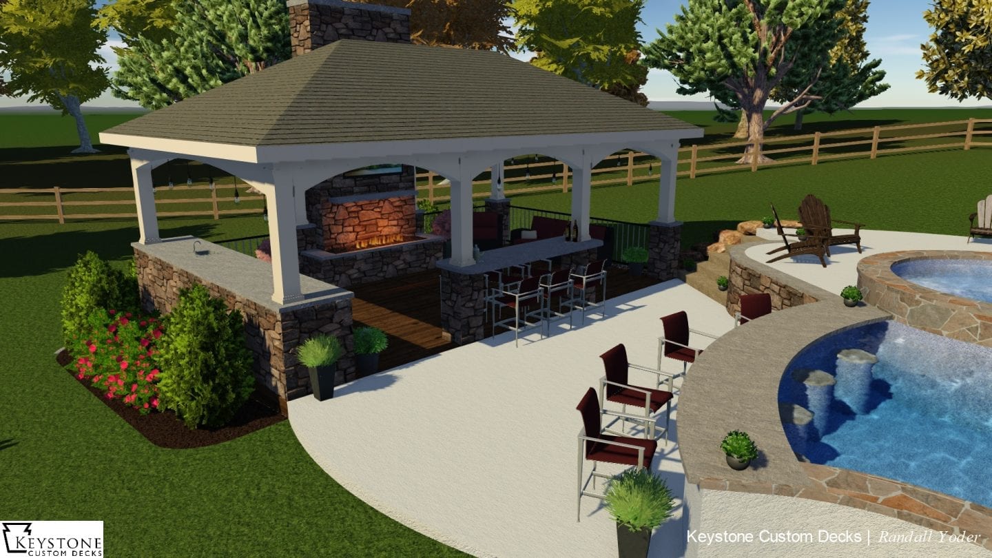 3d rendering of outdoor pavilion outdoor pavilion rendering