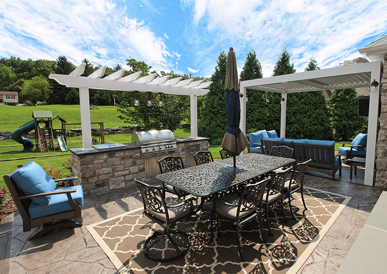 deck with multiple pergolas multiple pergola design for deck