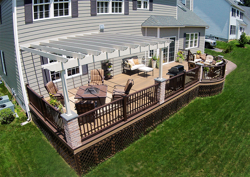 seating area pergola design for deck seating area pergola